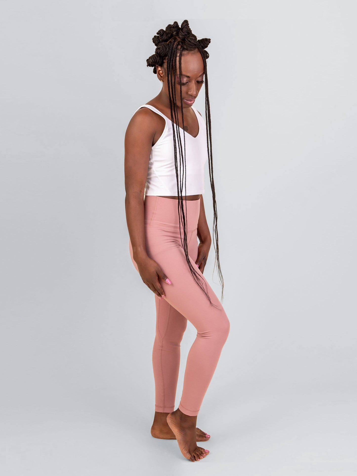 Thrive Leggings - Dusty Rose - Best premium leggings, bra, t shirt, workout clothes, activewear, ARYA Athleisure , yoga clothes, gym clothes
