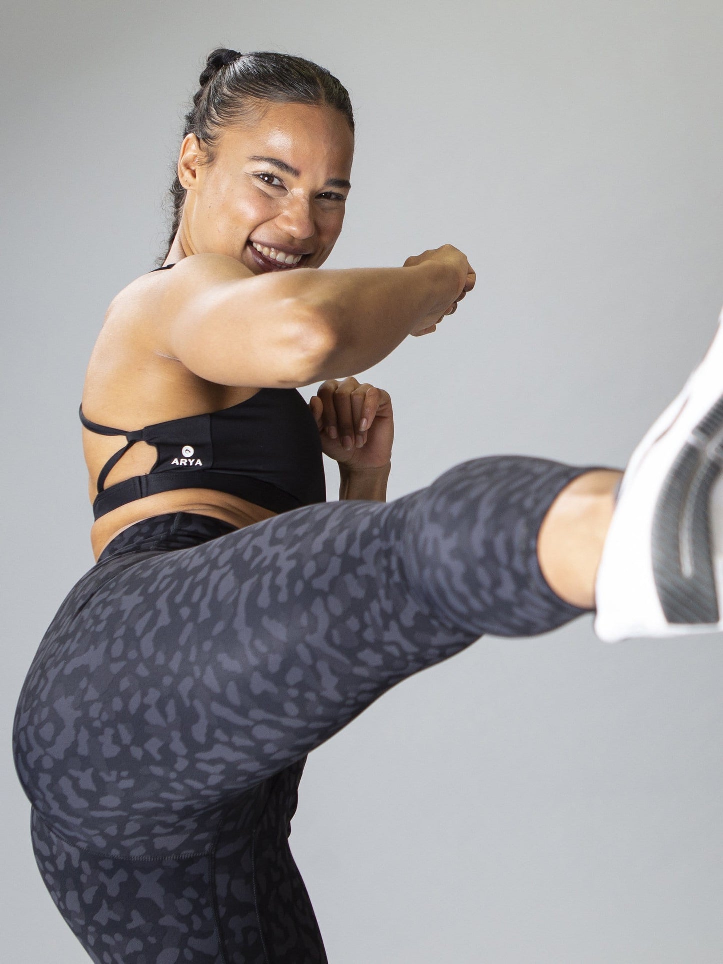 Shadow Leopard Leggings - Best premium leggings, bra, t shirt, workout clothes, activewear, ARYA Athleisure , yoga clothes, gym clothes