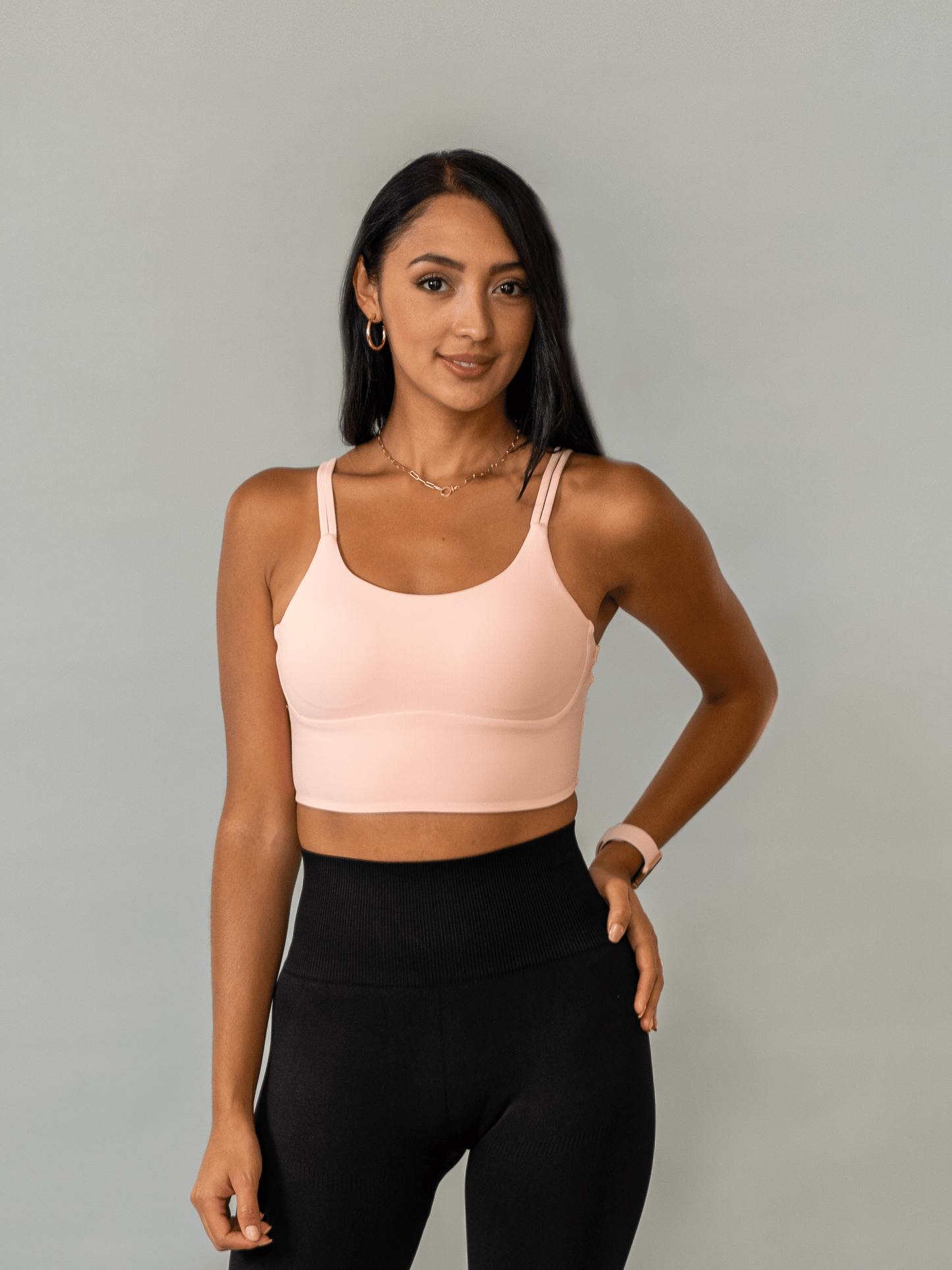 Arcadia Crop - Pink - Best premium leggings, bra, t shirt, workout clothes, activewear, ARYA Athleisure , yoga clothes, gym clothes