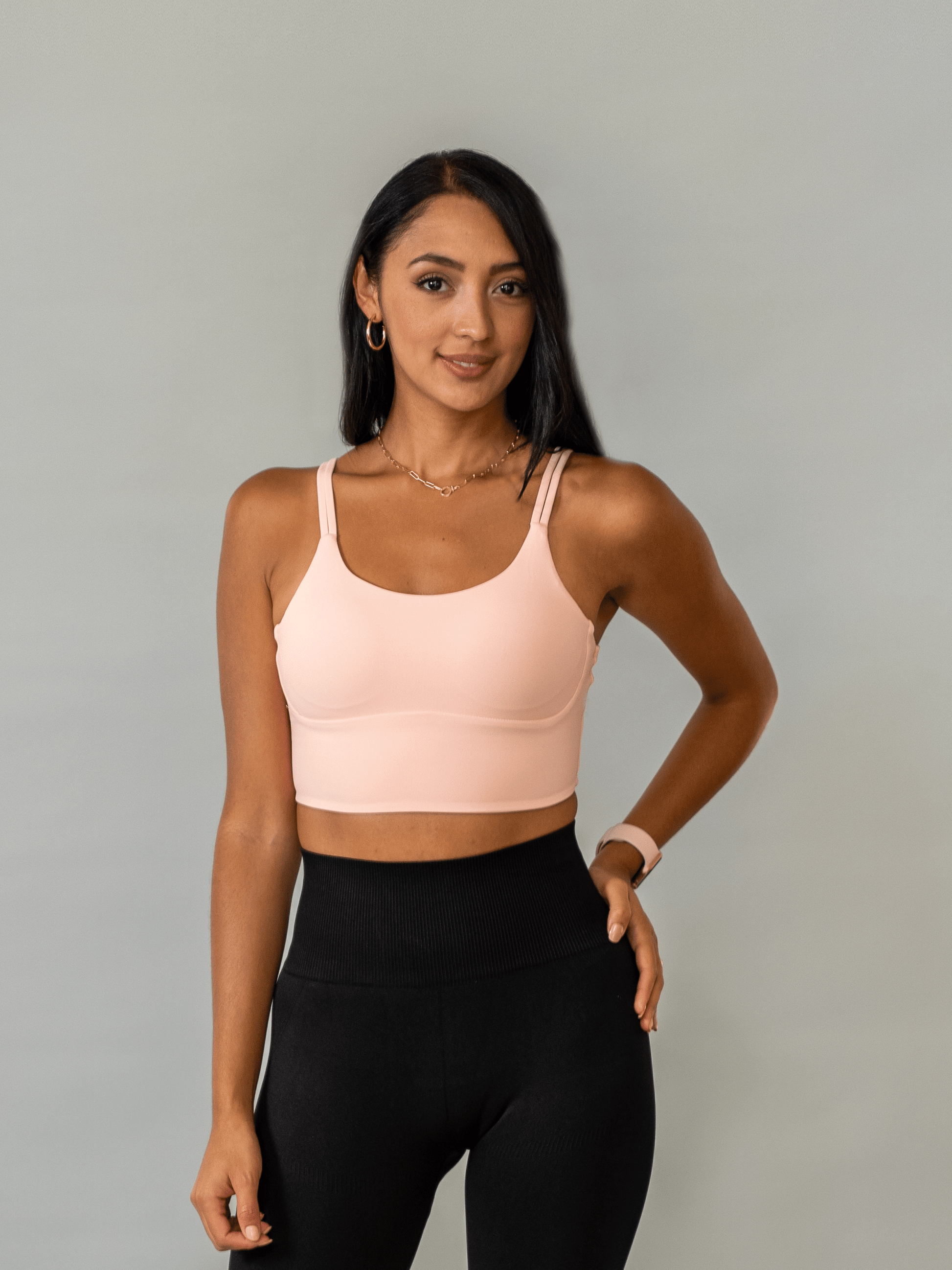 Arcadia Crop - Pink - Best premium leggings, bra, t shirt, workout clothes, activewear, ARYA Athleisure , yoga clothes, gym clothes