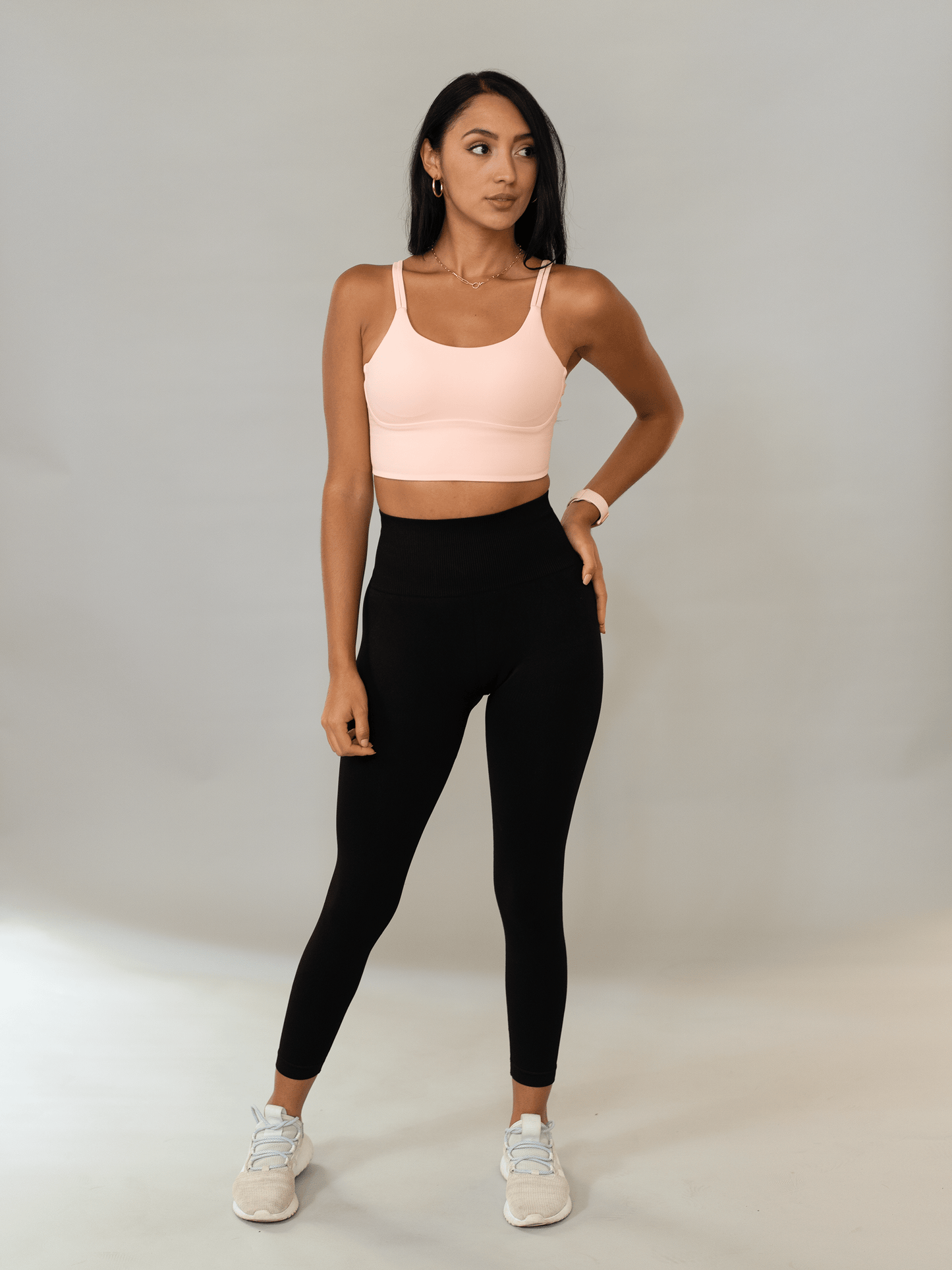 Arcadia Crop - Pink - Best premium leggings, bra, t shirt, workout clothes, activewear, ARYA Athleisure , yoga clothes, gym clothes