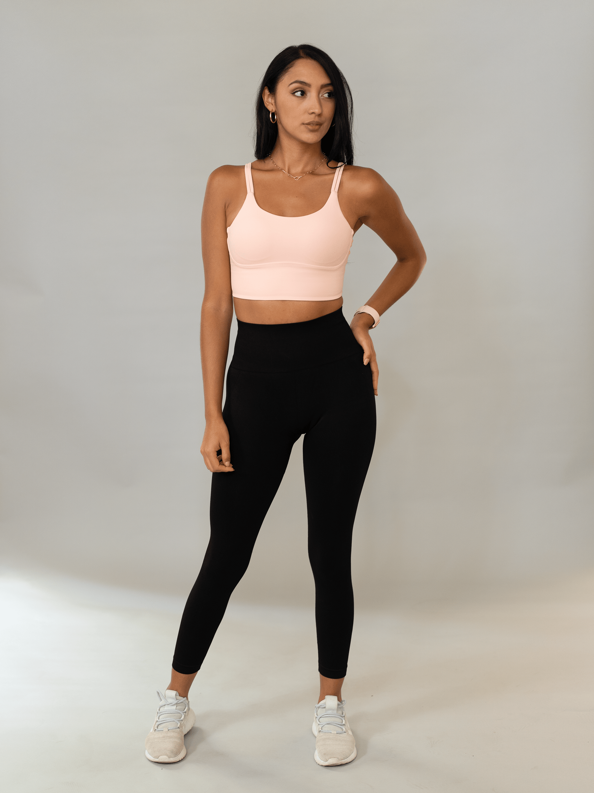 Arcadia Crop - Pink - Best premium leggings, bra, t shirt, workout clothes, activewear, ARYA Athleisure , yoga clothes, gym clothes