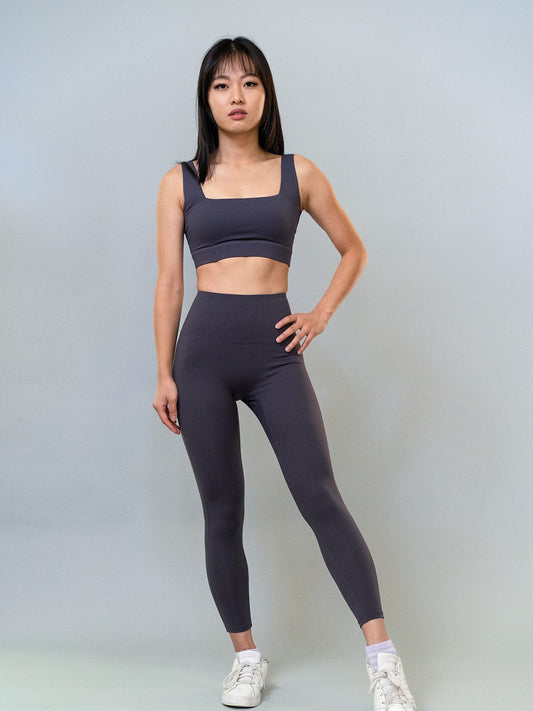 Georgia Leggings - Dark Gray - Best premium leggings, bra, t shirt, workout clothes, activewear, ARYA Athleisure , yoga clothes, gym clothes