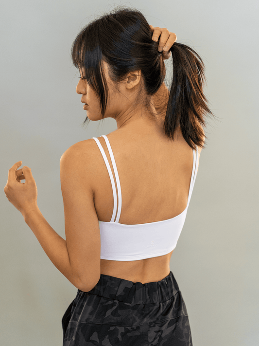 Arcadia Crop - White - Best premium leggings, bra, t shirt, workout clothes, activewear, ARYA Athleisure , yoga clothes, gym clothes