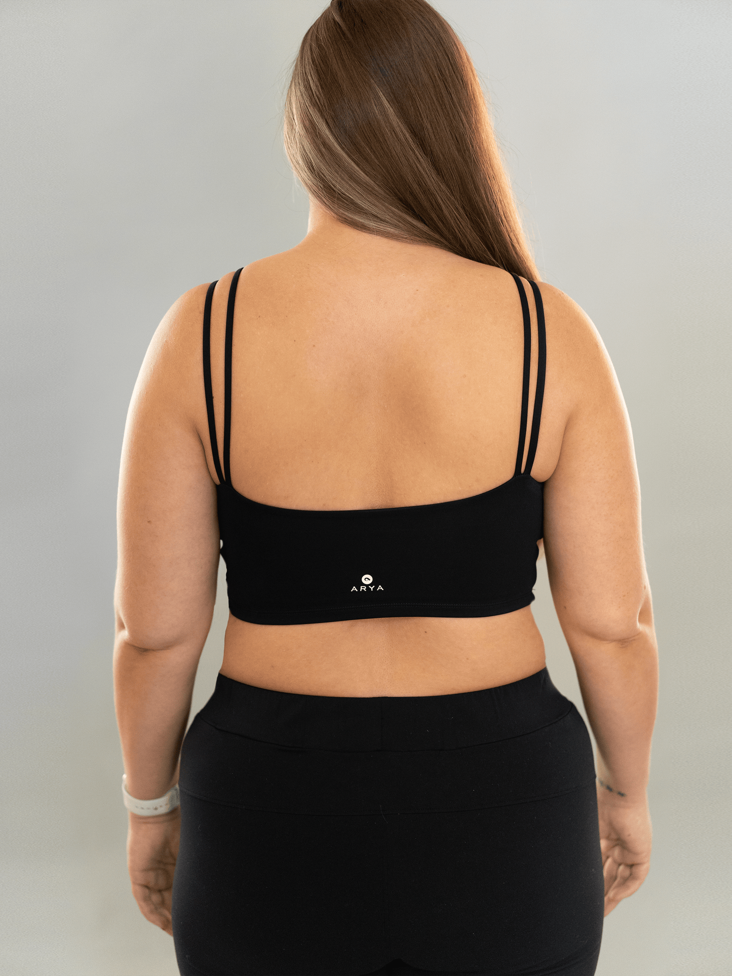 Arcadia Crop - Black - Best premium leggings, bra, t shirt, workout clothes, activewear, ARYA Athleisure , yoga clothes, gym clothes