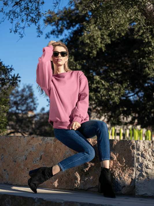 Notorious Sweater - Dark Pink - Best premium leggings, bra, t shirt, workout clothes, activewear, ARYA Athleisure , yoga clothes, gym clothes