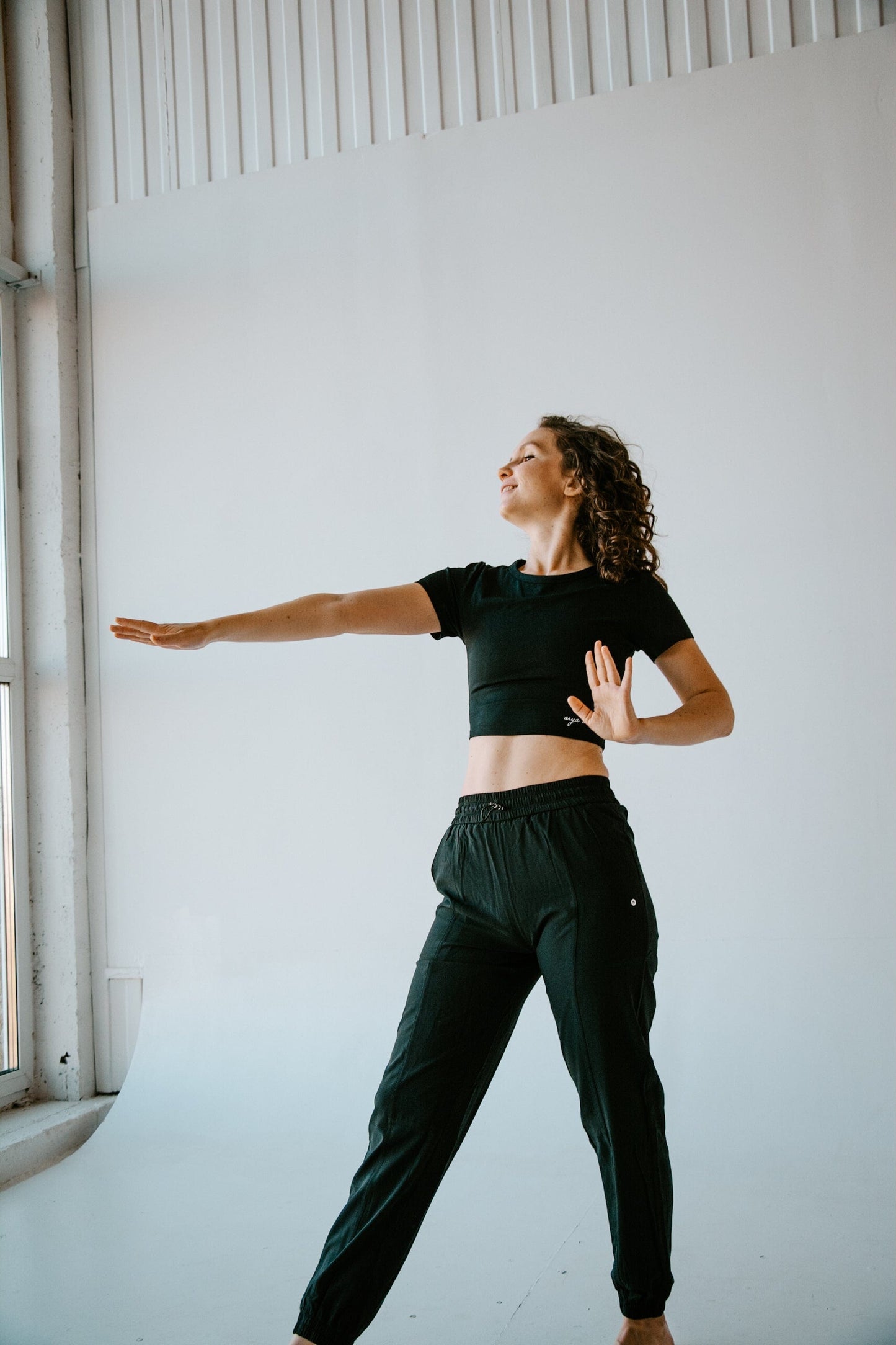 Miami Crop Tee - Black - Best premium leggings, bra, t shirt, workout clothes, activewear, ARYA Athleisure , yoga clothes, gym clothes