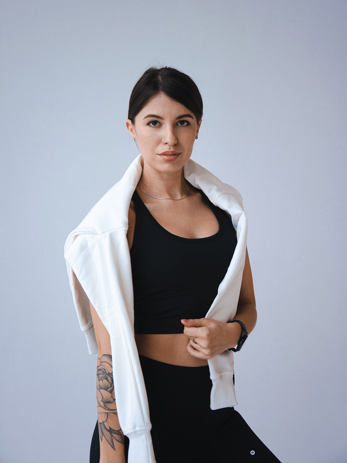 Notorious Sweater - Snow - Best premium leggings, bra, t shirt, workout clothes, activewear, ARYA Athleisure , yoga clothes, gym clothes