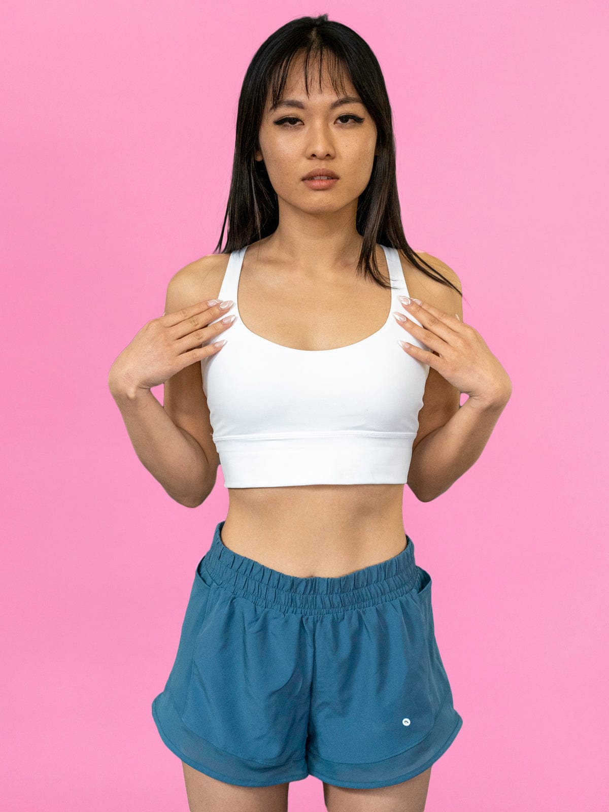 Marlo Shorts - Teal - Best premium leggings, bra, t shirt, workout clothes, activewear, ARYA Athleisure , yoga clothes, gym clothes