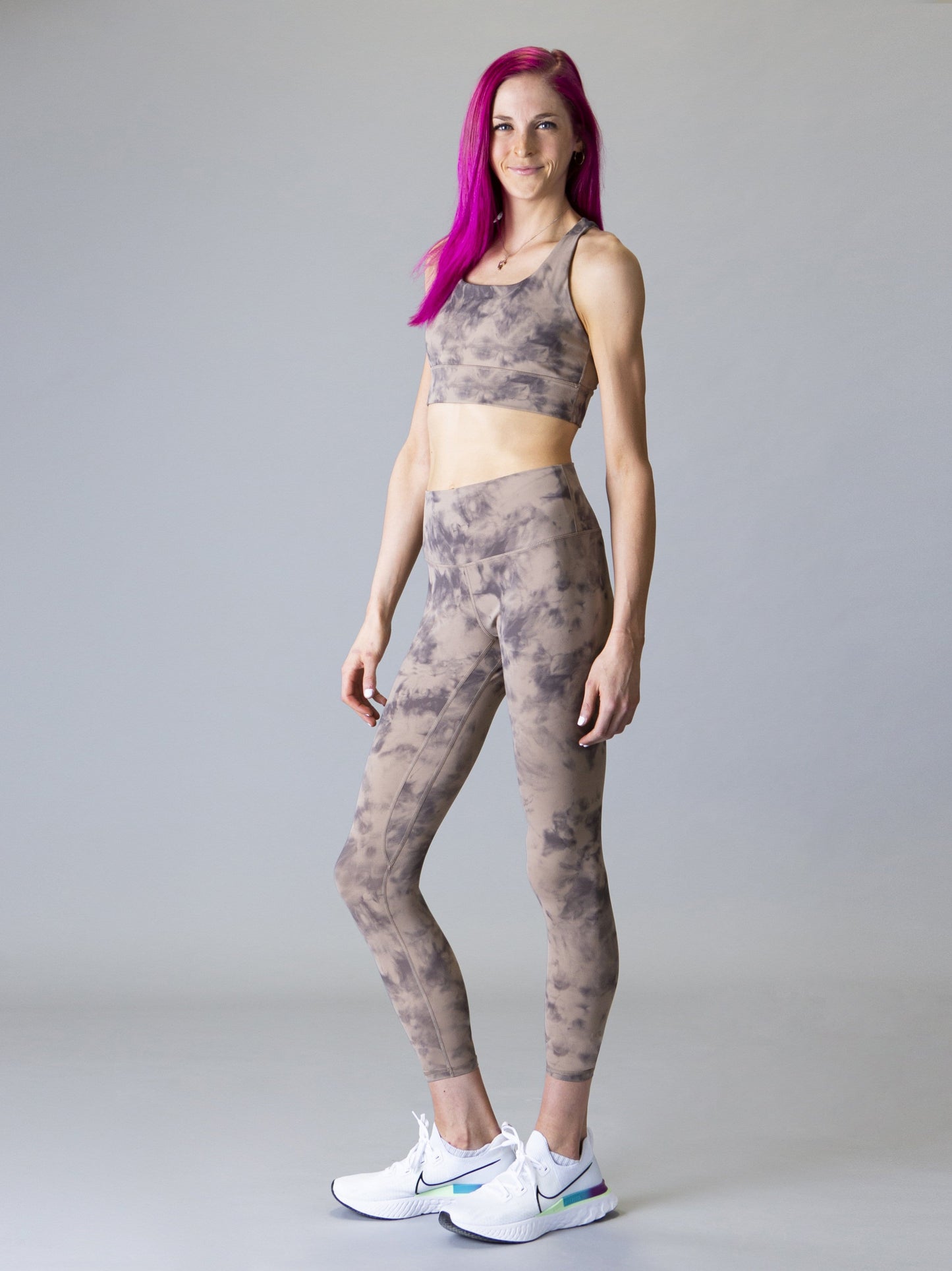 Shadow Tie Dye Leggings - Earth Essence - Best premium leggings, bra, t shirt, workout clothes, activewear, ARYA Athleisure , yoga clothes, gym clothes