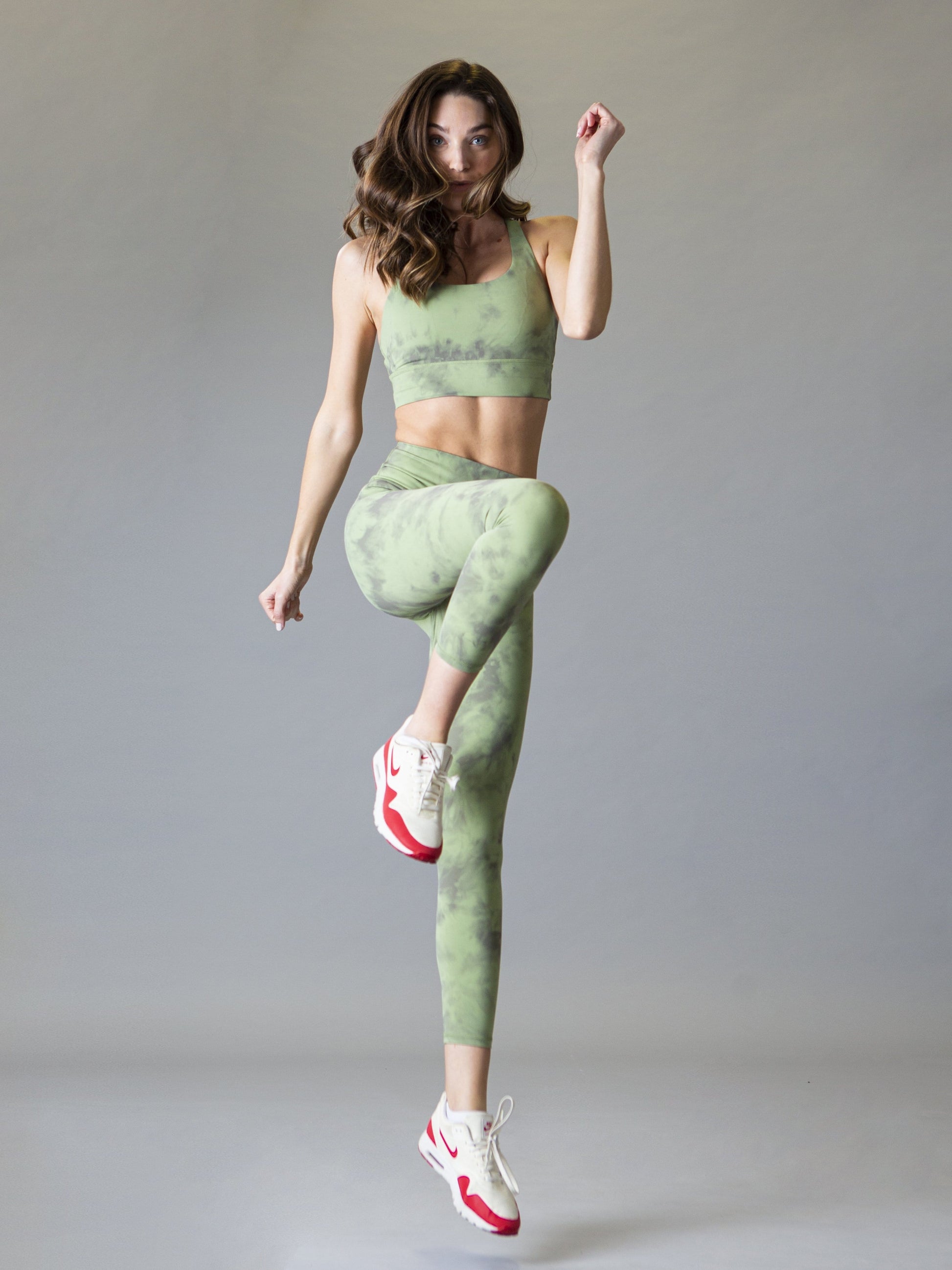 Shadow Tie Dye Leggings - Rainforest - Best premium leggings, bra, t shirt, workout clothes, activewear, ARYA Athleisure , yoga clothes, gym clothes