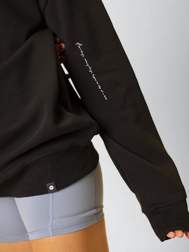 Notorious Sweater - Noir - Best premium leggings, bra, t shirt, workout clothes, activewear, ARYA Athleisure , yoga clothes, gym clothes