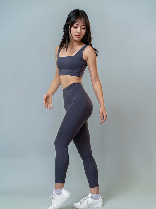 Georgia Leggings - Dark Gray - Best premium leggings, bra, t shirt, workout clothes, activewear, ARYA Athleisure , yoga clothes, gym clothes