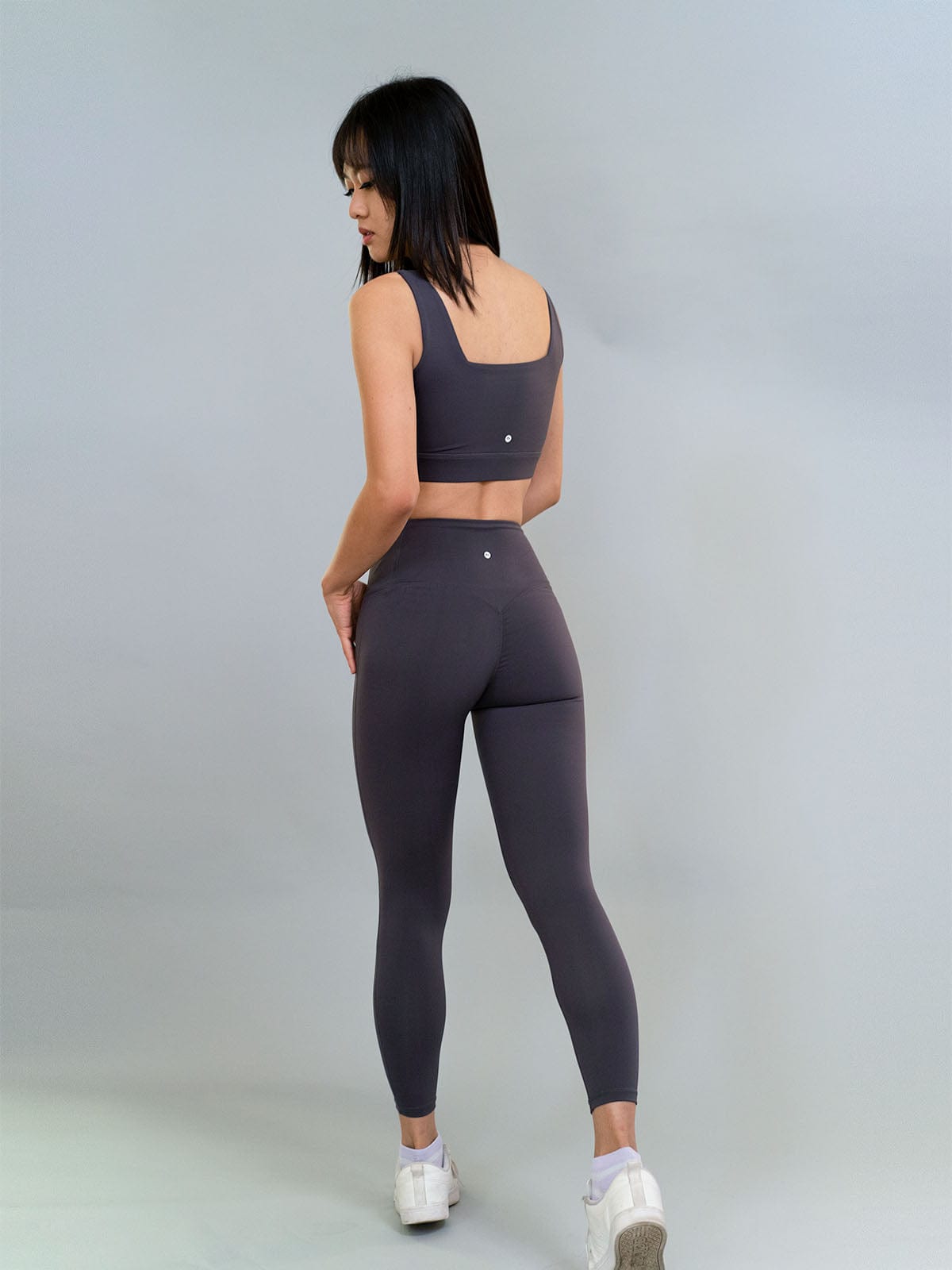 Georgia Leggings - Dark Gray - Best premium leggings, bra, t shirt, workout clothes, activewear, ARYA Athleisure , yoga clothes, gym clothes