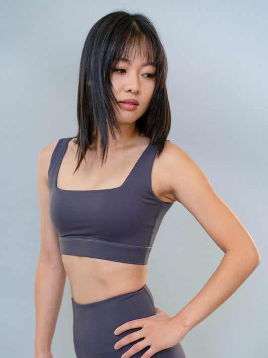 Active Wear Set for Women Crop Top With Legging Set-grey Gym Wear Legging  and Crop Top Set Matching Set 