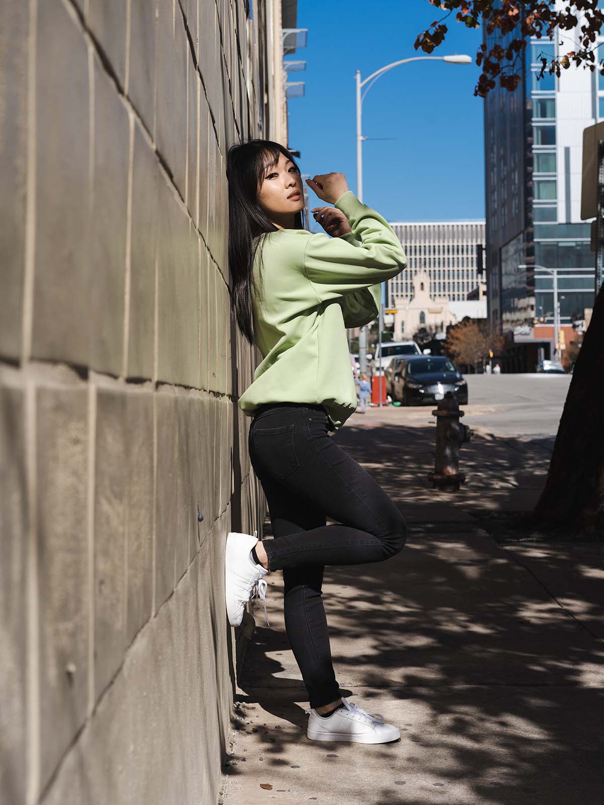 Notorious Sweater - Mint Green - Best premium leggings, bra, t shirt, workout clothes, activewear, ARYA Athleisure , yoga clothes, gym clothes