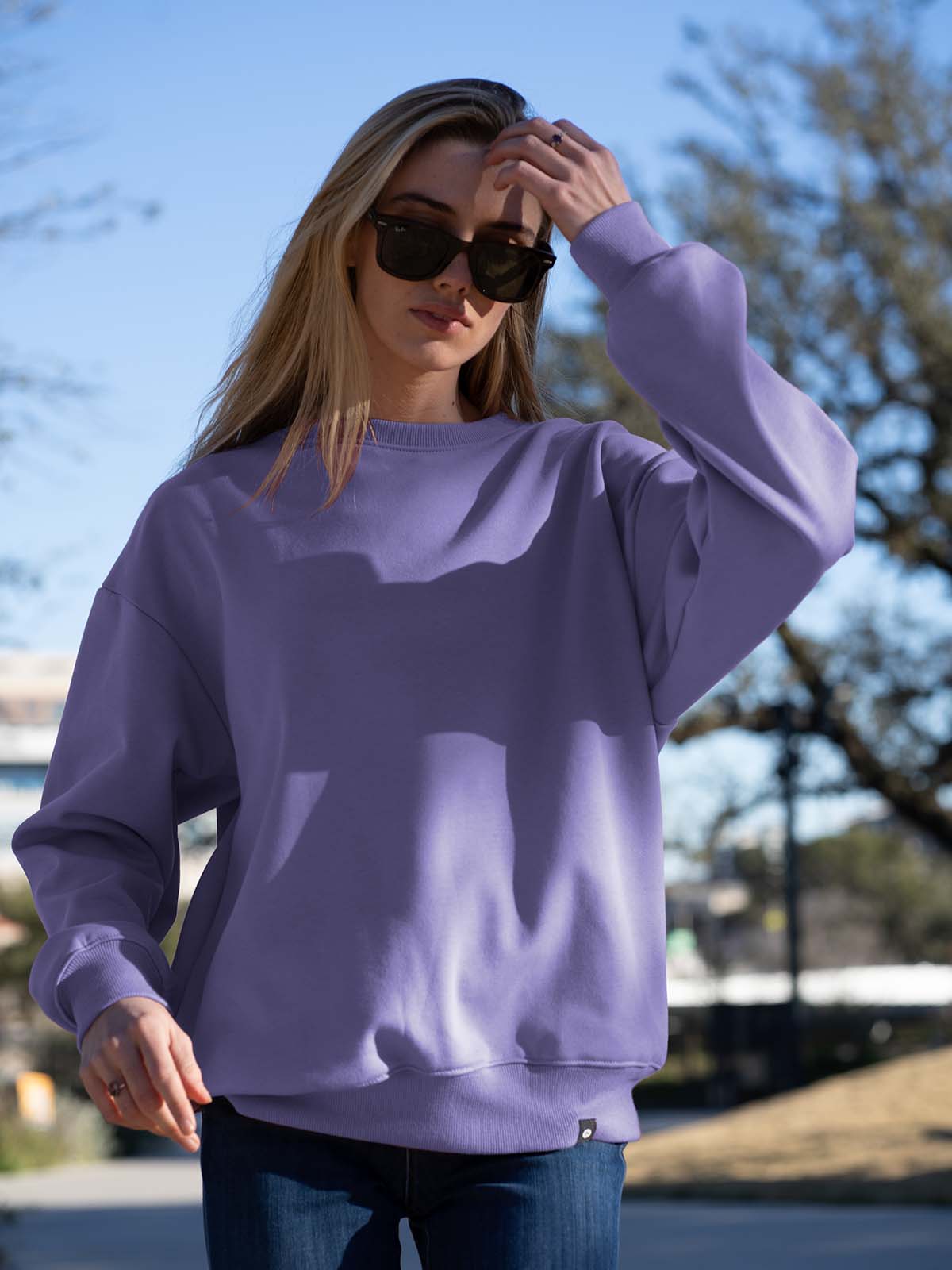 Notorious Sweater - Periwinkle - Best premium leggings, bra, t shirt, workout clothes, activewear, ARYA Athleisure , yoga clothes, gym clothes