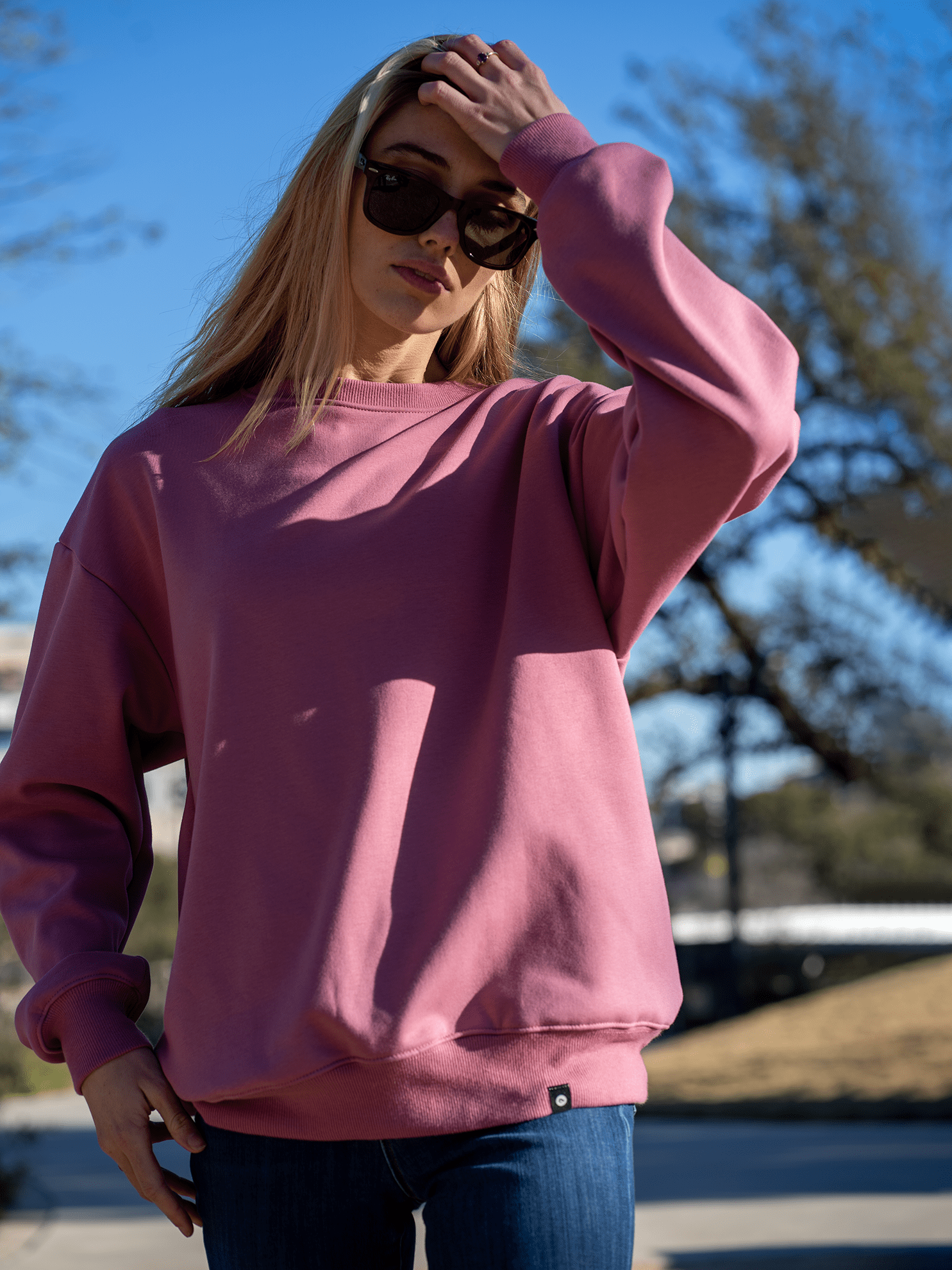 Notorious Sweater - Dark Pink - Best premium leggings, bra, t shirt, workout clothes, activewear, ARYA Athleisure , yoga clothes, gym clothes