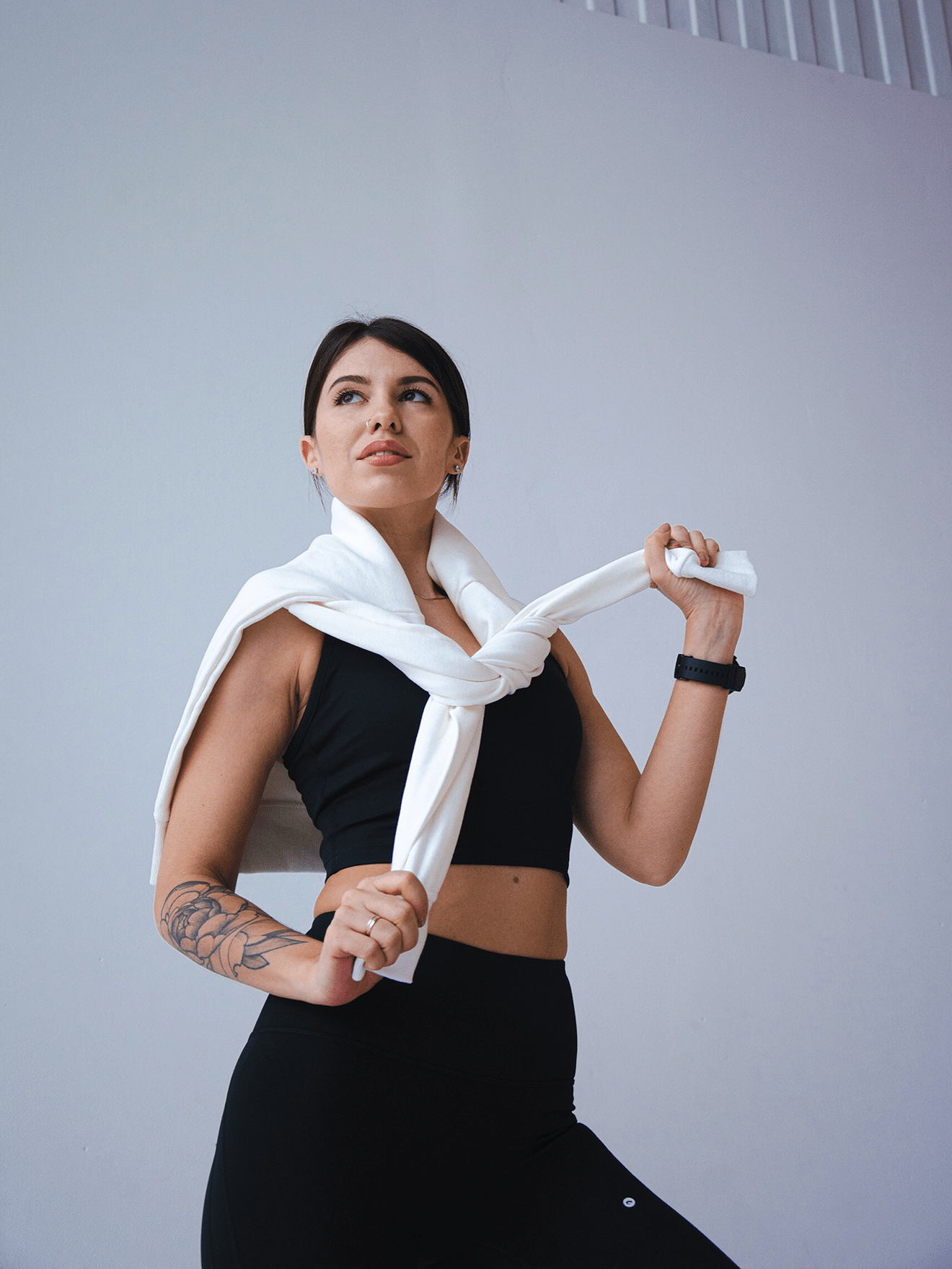 Notorious Sweater - Snow - Best premium leggings, bra, t shirt, workout clothes, activewear, ARYA Athleisure , yoga clothes, gym clothes