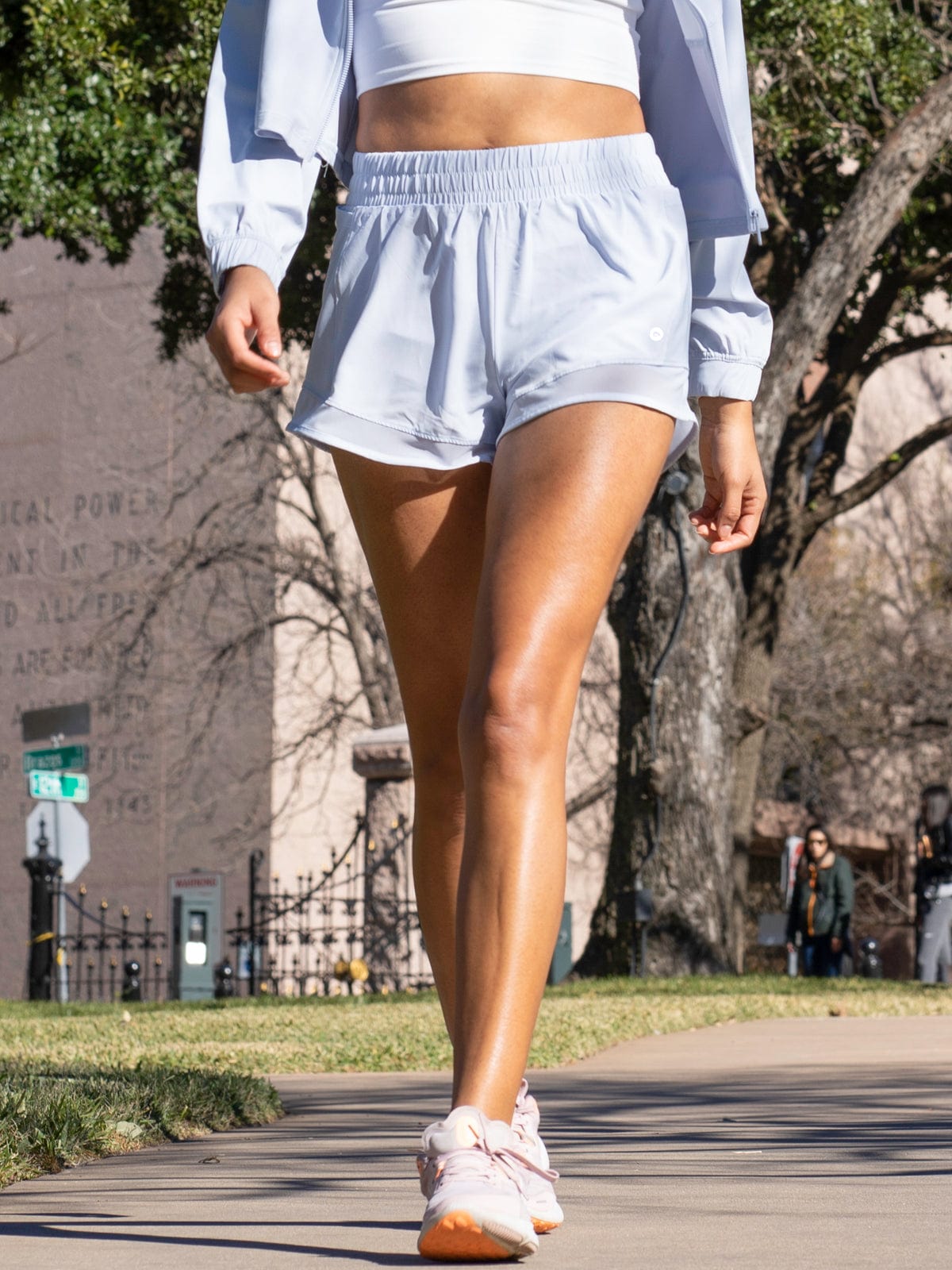 Marlo Shorts - Baby Blue - Best premium leggings, bra, t shirt, workout clothes, activewear, ARYA Athleisure , yoga clothes, gym clothes