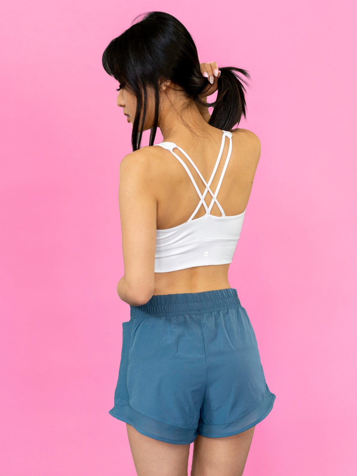 Marlo Shorts - Teal - Best premium leggings, bra, t shirt, workout clothes, activewear, ARYA Athleisure , yoga clothes, gym clothes