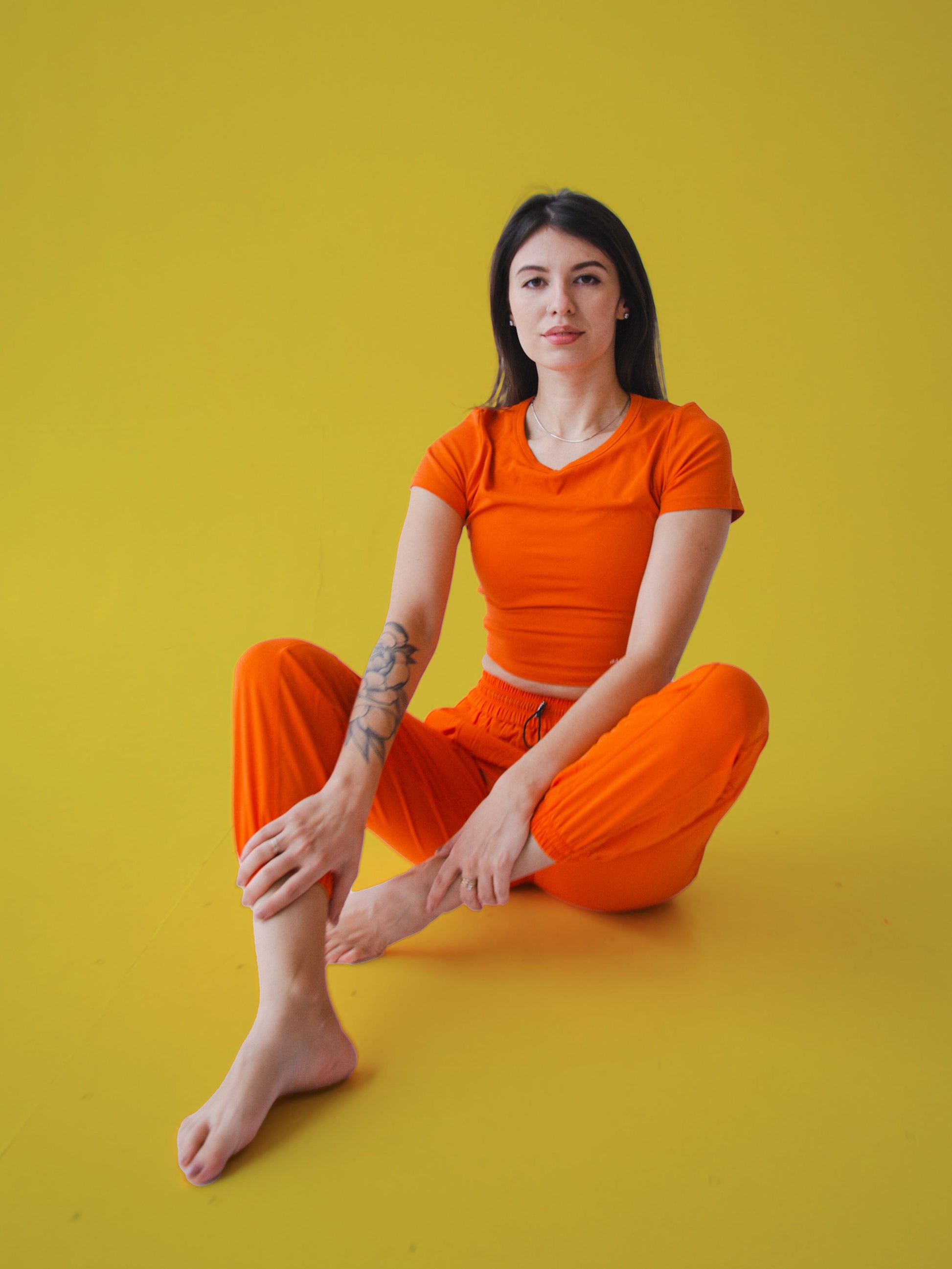 Miami Joggers - Orange - Best premium leggings, bra, t shirt, workout clothes, activewear, ARYA Athleisure , yoga clothes, gym clothes