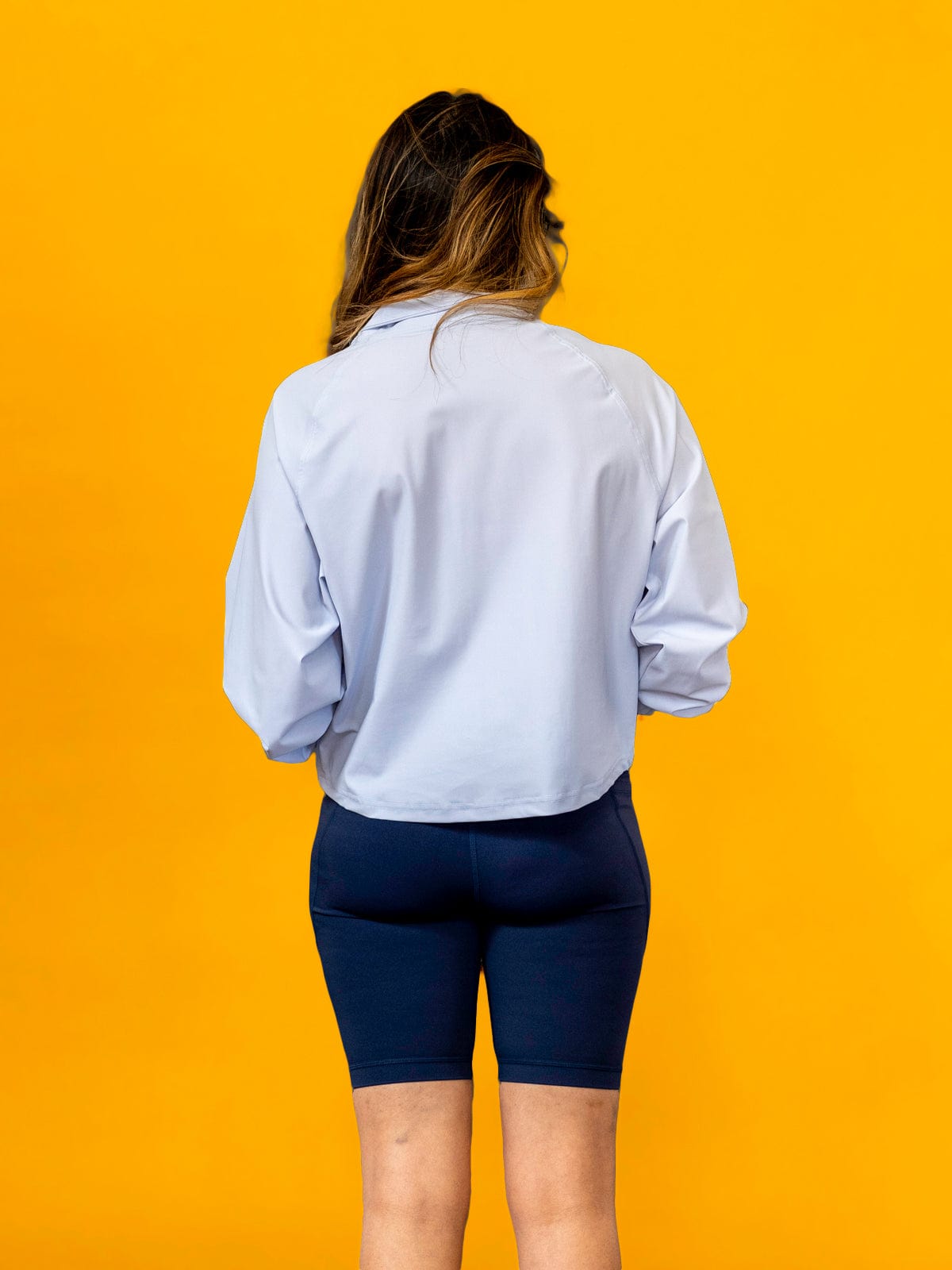 Naomi Bomber Jacket - Baby Blue - Best premium leggings, bra, t shirt, workout clothes, activewear, ARYA Athleisure , yoga clothes, gym clothes