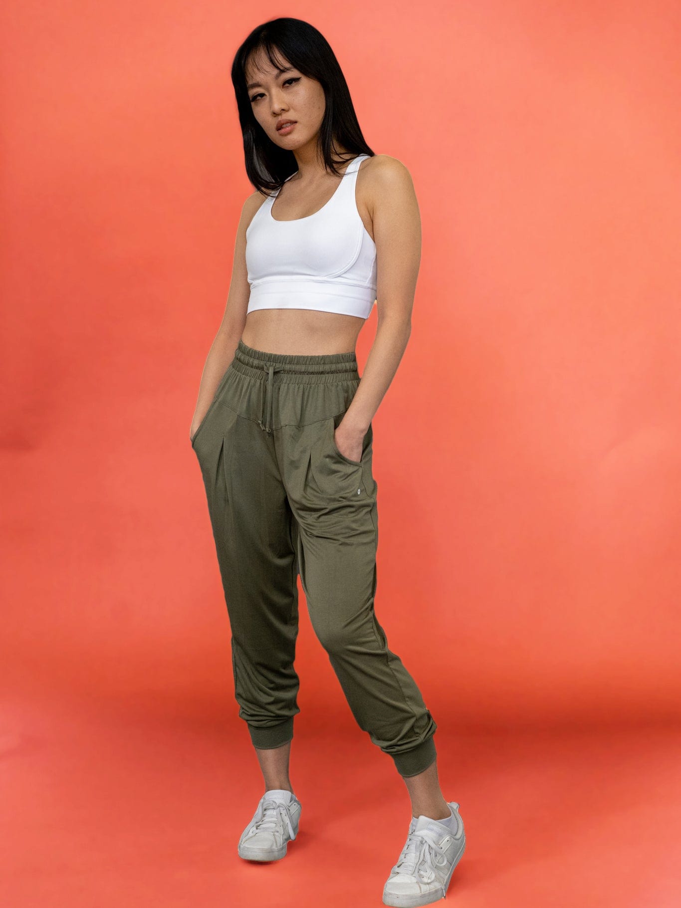 SoHo Joggers - Olive - Best premium leggings, bra, t shirt, workout clothes, activewear, ARYA Athleisure , yoga clothes, gym clothes