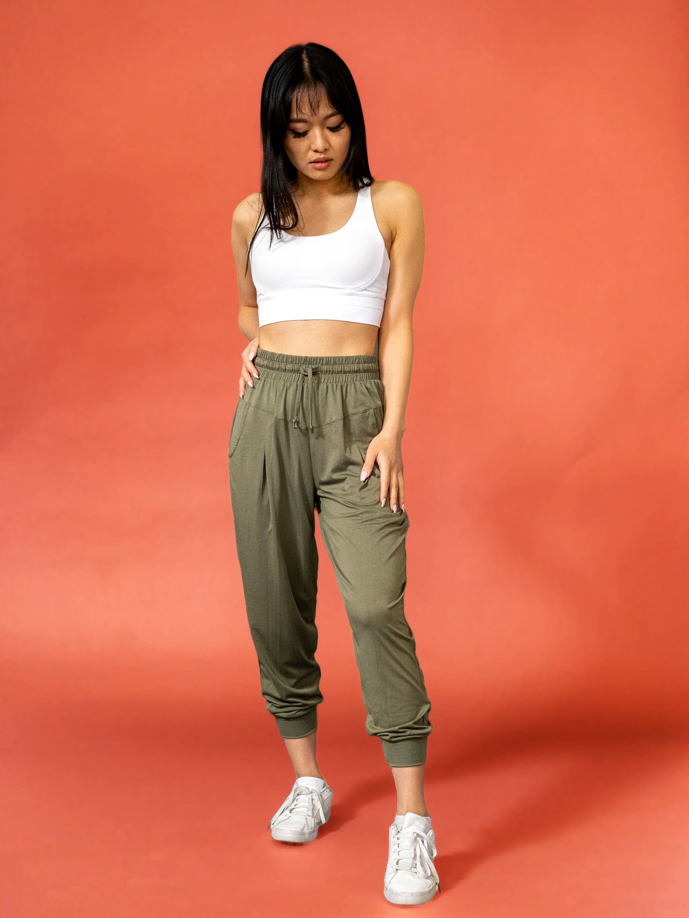 SoHo Joggers - Olive - Best premium leggings, bra, t shirt, workout clothes, activewear, ARYA Athleisure , yoga clothes, gym clothes