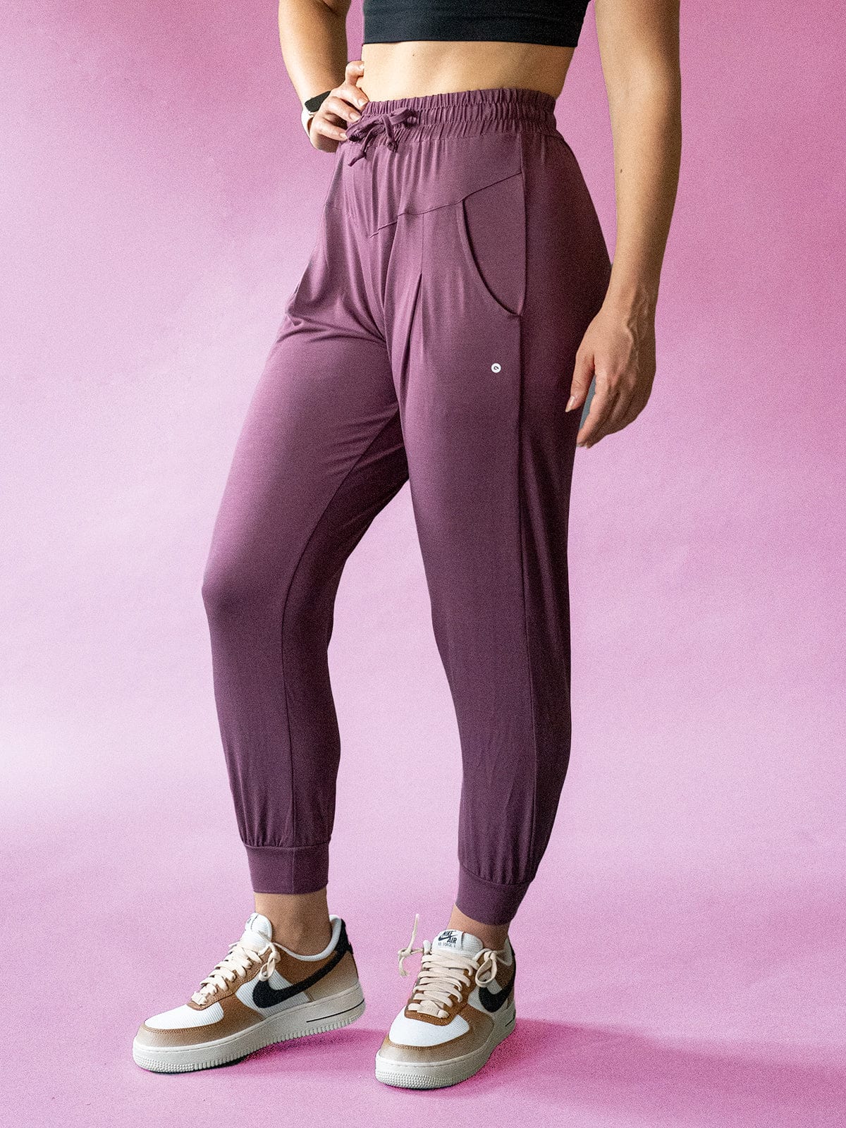 SoHo Joggers - Purple - Best premium leggings, bra, t shirt, workout clothes, activewear, ARYA Athleisure , yoga clothes, gym clothes