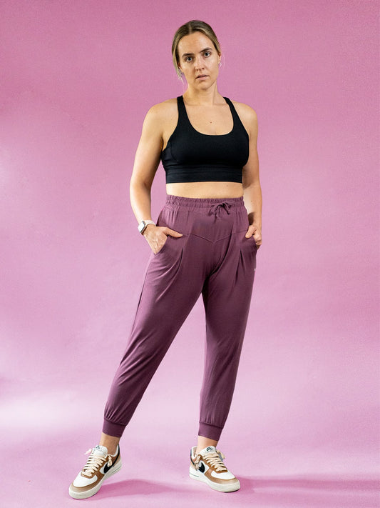 SoHo Joggers - Purple - Best premium leggings, bra, t shirt, workout clothes, activewear, ARYA Athleisure , yoga clothes, gym clothes