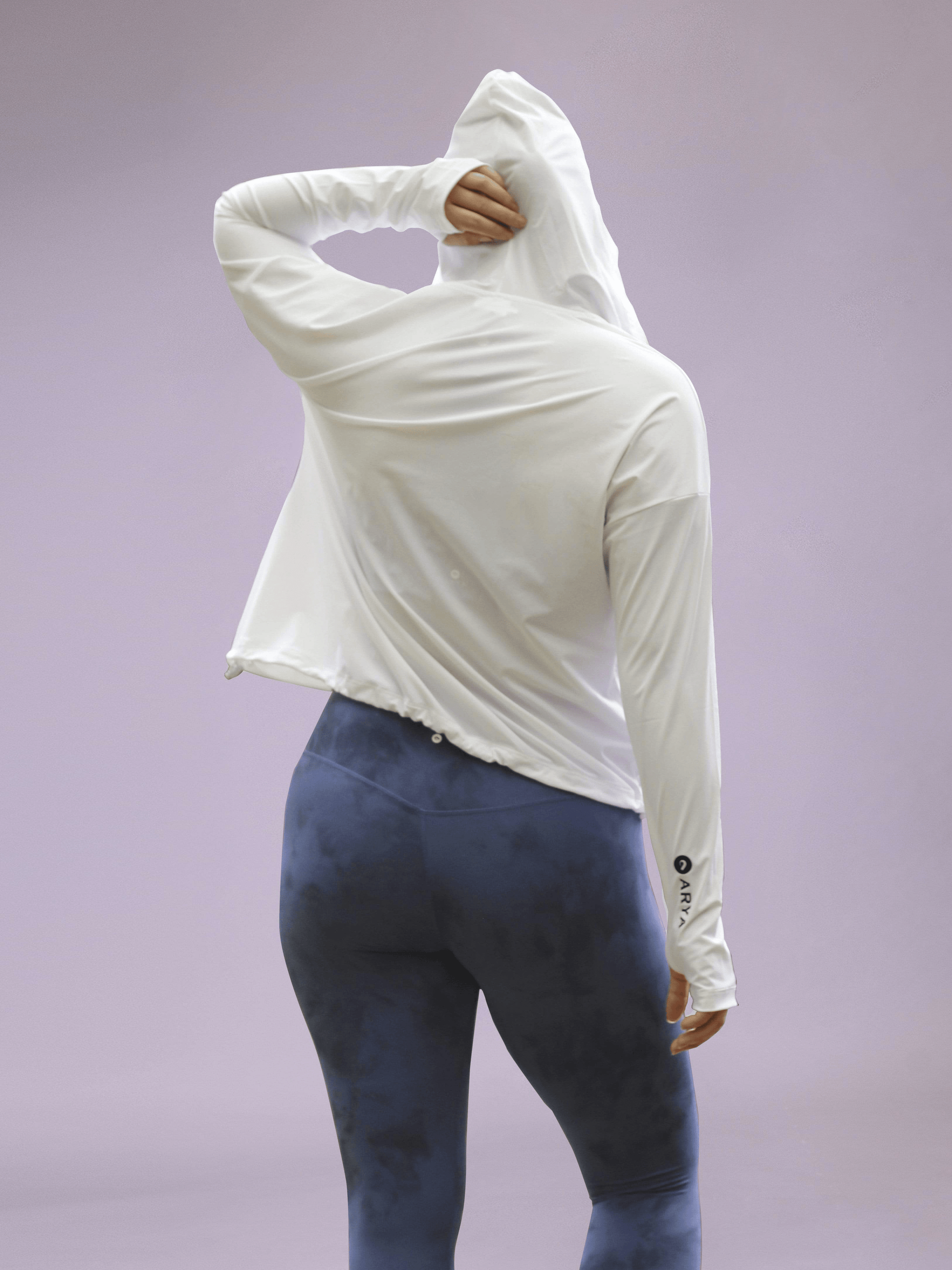Razor Jacket - Alps White - Best premium leggings, bra, t shirt, workout clothes, activewear, ARYA Athleisure , yoga clothes, gym clothes