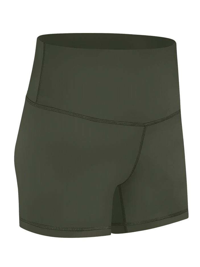 Queen's Shorts - Army Green - Best premium leggings, bra, t shirt, workout clothes, activewear, ARYA Athleisure , yoga clothes, gym clothes