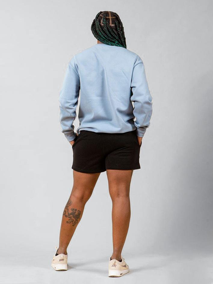 Notorious Sweater - Blue Sky - Best premium leggings, bra, t shirt, workout clothes, activewear, ARYA Athleisure , yoga clothes, gym clothes